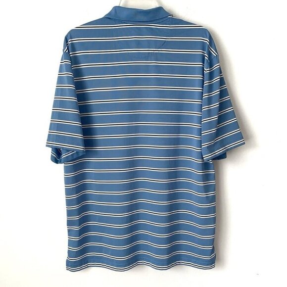 Torrey Pines Polo Mens Large 2008 US Open Techno Dry Blue Tiger Woods Links Tech - Picture 3 of 9